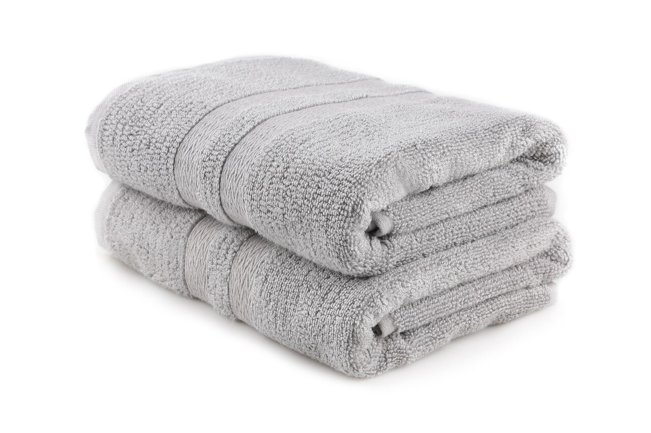 Set prosoape de baie, L'essentiel Maison, Ayliz, Gri - imagine 4